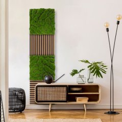 Mechový obkladový panel Jangal Modular Wall Design Moss FOREST GREEN BIG BULK 11109, 520 x 520mm, 0,2704m²