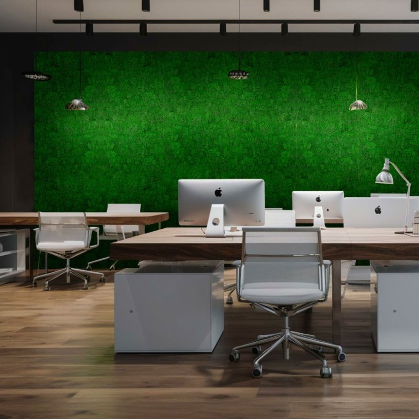 Přírodní mechový obkladový panel Jangal Modular Wall Nature Moss NATURE GREEN 11100, 520 x 520mm, 0,2704m²