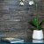 Dřevěné obkladové panely Mywoodwall™ Brushed Grain ANTHRACITE