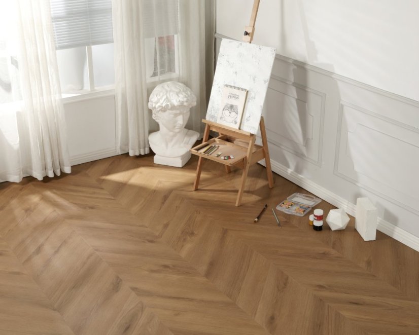Vinylová podlaha zámková SPC GIANT8 Chevron CL002 Lucid