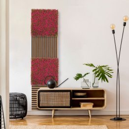 Květinový obkladový panel Jangal Modular Wall Design Flora Pink Design Grass - 11114