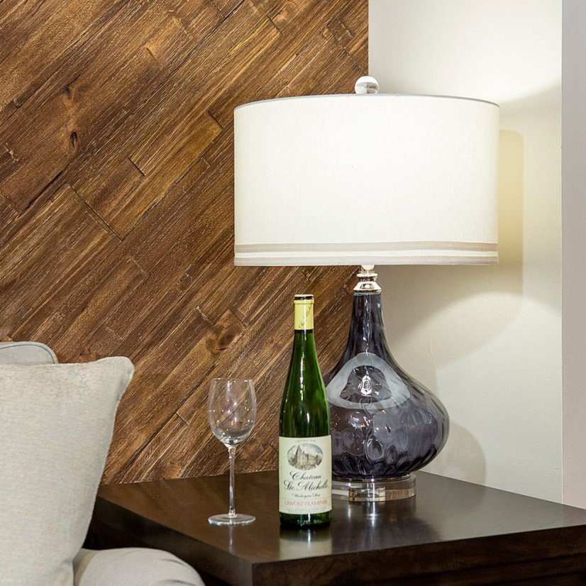 Dřevěné obkladové panely Mywoodwall™ Brushed Grain CHESTNUT