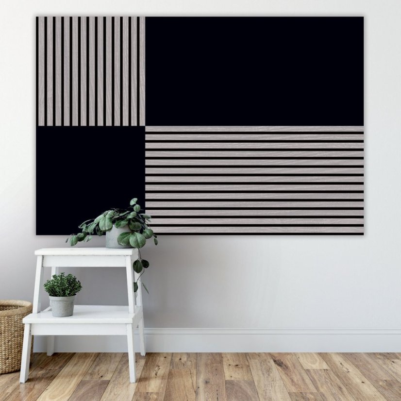 Filcový obkladový panel Jangal Modular Wall rPET BLACK 11202A, 520 x 520mm, 0,2704m²