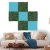 Filcový obkladový panel Jangal Modular Wall rPET TEAL BLUE 11204A, 520 x 520mm, 0,2704m²