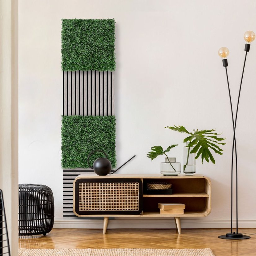 Květinový obkladový panel Jangal Modular Wall Design Flora Dark Green Design Buxus 11113, 520 x 520mm, 0,2704m²