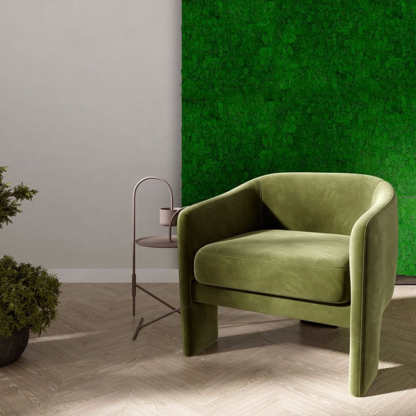 Přírodní mechový obkladový panel Jangal Modular Wall Nature Moss NATURE GREEN - 11100