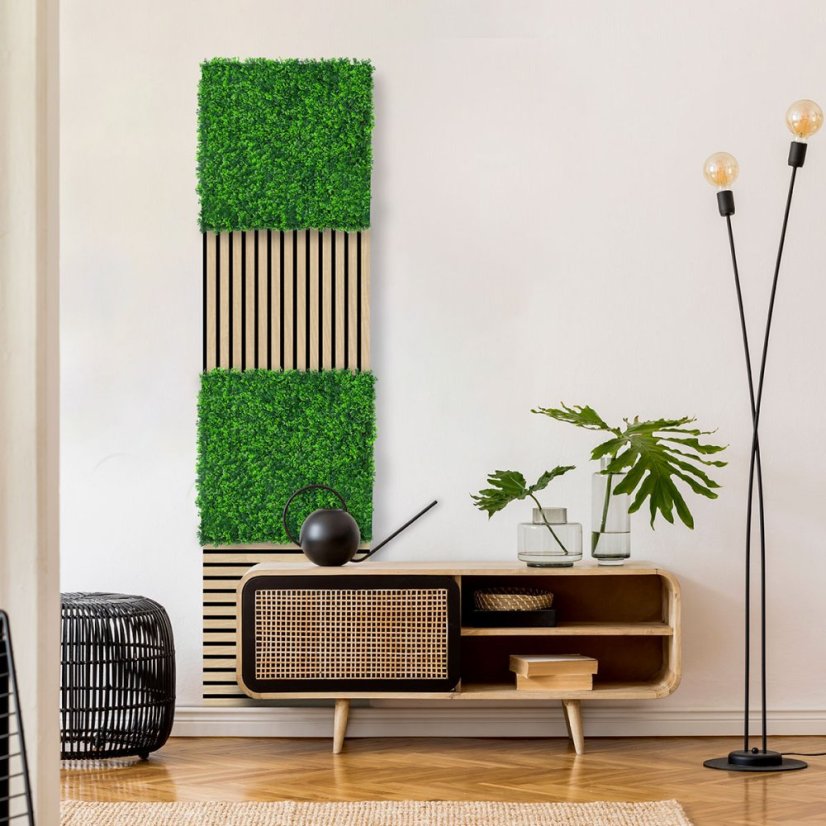 Květinový obkladový panel Jangal Modular Wall Design Flora MIXED GREEN DESIGN GRASS 11120, 520 x 520mm, 0,2704m²