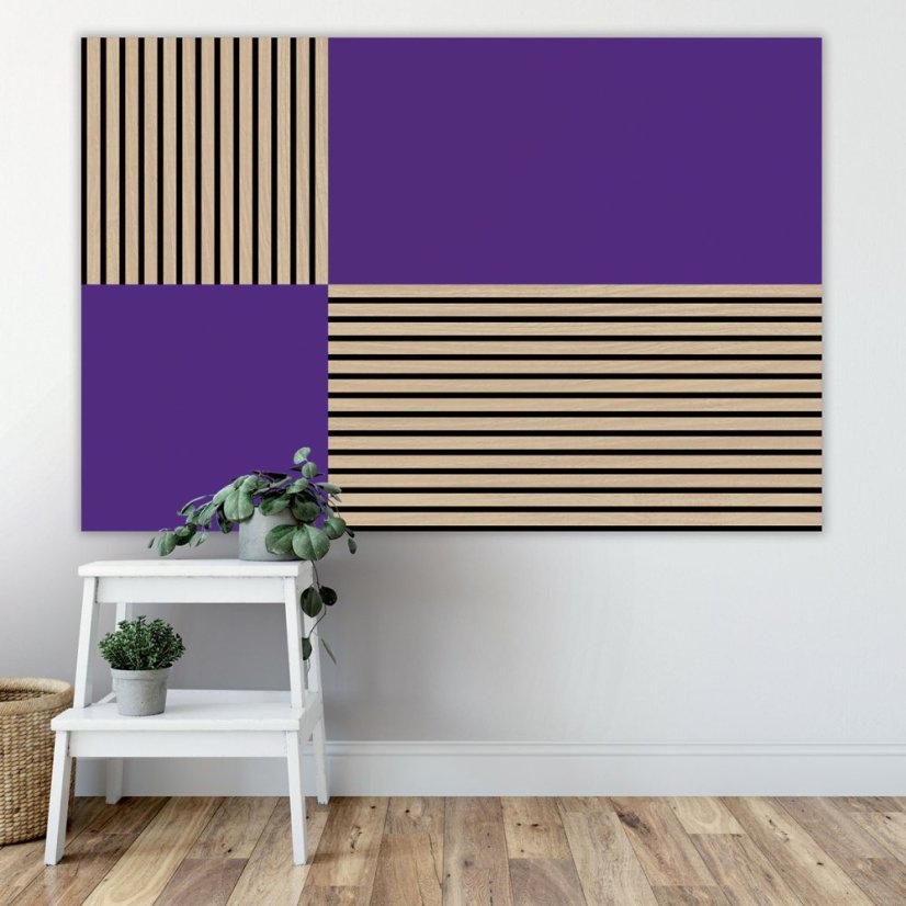 Filcový obkladový panel Jangal Modular Wall rPET VIOLET 11201B, 1040 x 520mm, 0,5408m²