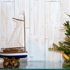 Dřevěné obkladové panely Mywoodwall™ Brushed Grain ANTIQUE WHITE