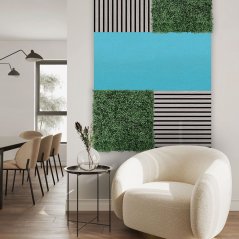 Filcový obkladový panel Jangal Modular Wall rPET TEAL BLUE 11204B, 1040 x 520mm, 0,5408m²