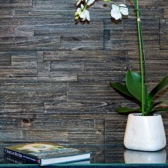 Dřevěné obkladové panely Mywoodwall™ Brushed Grain ANTHRACITE