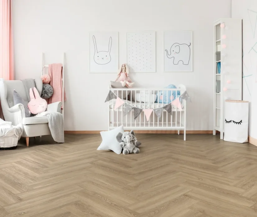 Vinylová podlaha zámková SPC Adore Floors Herringbone FAWN 035