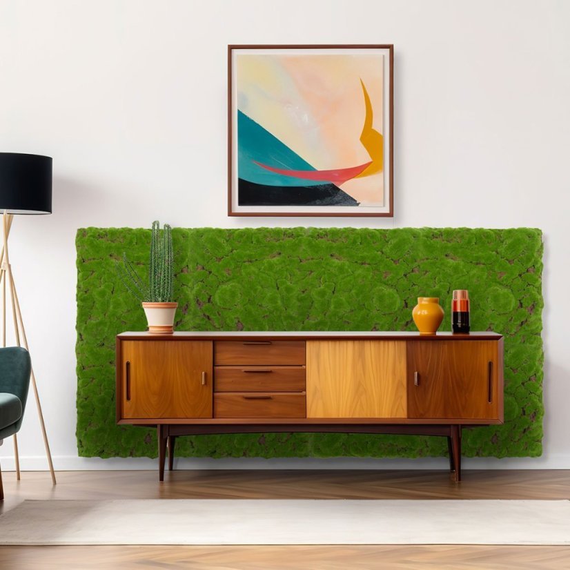 Mechový obkladový panel Jangal Modular Wall Design Moss FOREST GREEN BULK - 11111