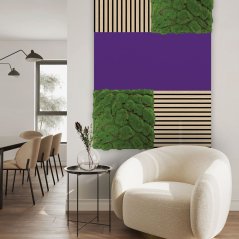 Filcový obkladový panel Jangal Modular Wall rPET VIOLET 11201B, 1040 x 520mm, 0,5408m²