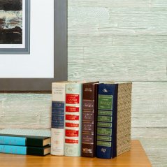 Dřevěné obkladové panely Mywoodwall™ Brushed Grain GREEN TEA