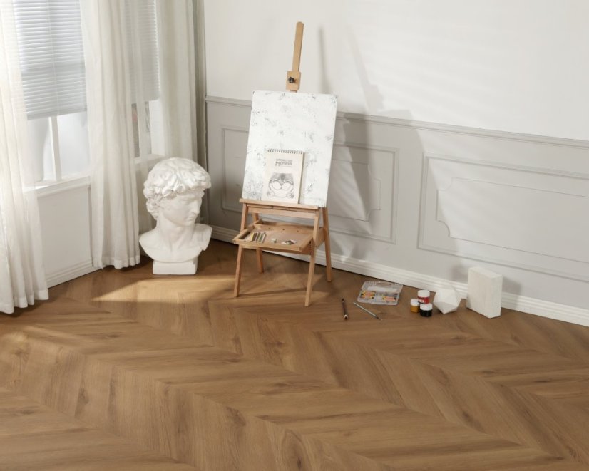 Vinylová podlaha zámková SPC GIANT8 Chevron CL002 Lucid