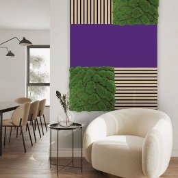 Filcový obkladový panel Jangal Modular Wall rPET VIOLET - 11201B