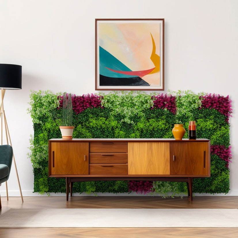 Květinový obkladový panel Jangal Modular Wall Design Flora PINK MIXED FLORA 11119, 520 x 520mm, 0,2704m²