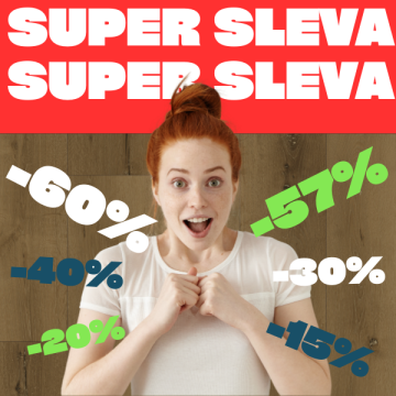Akce - Barva dřeva - tmavě šedá