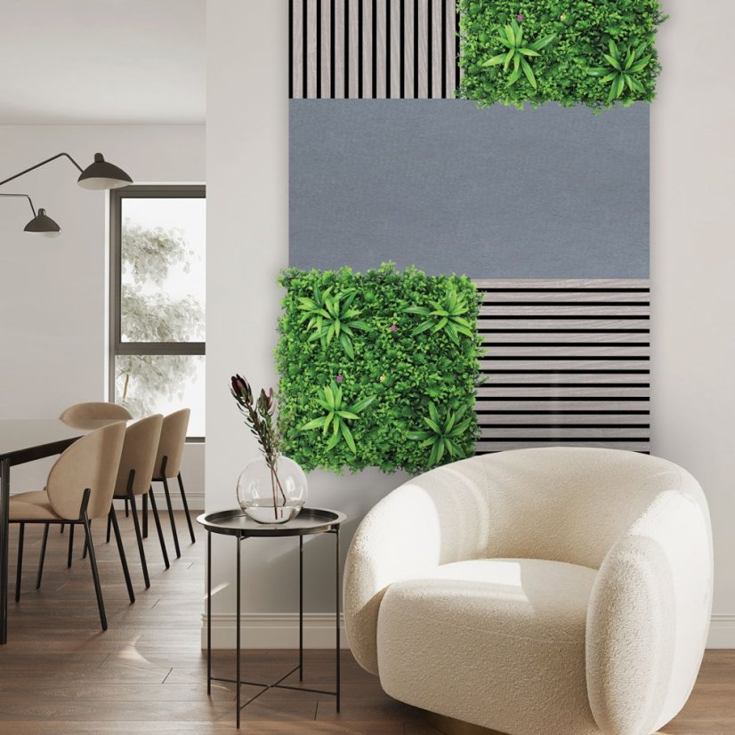 Filcový obkladový panel Jangal Modular Wall rPET GREY 11203B, 1040 x 520mm, 0,5408m²