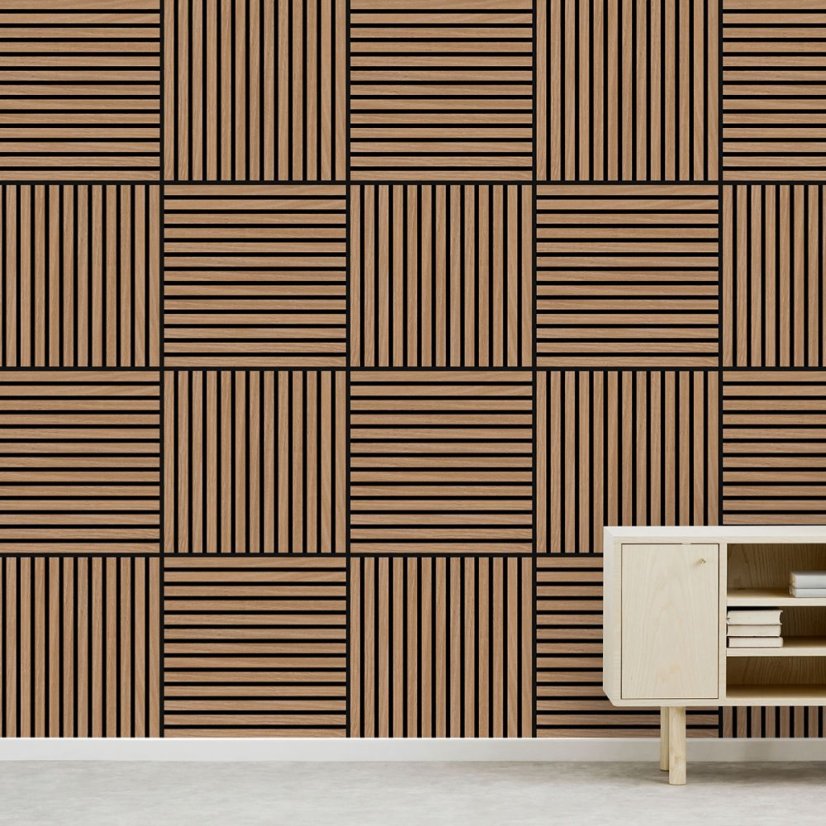 Akustický panel Jangal Modular Wall Smart - Davert Oak - 11003A, 520 x 520mm, 0,2704m²