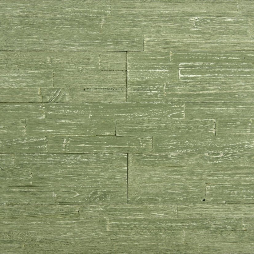 Dřevěné obkladové panely Mywoodwall™ Brushed Grain GREEN TEA
