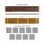 Dřevěné obkladové panely Mywoodwall™ Brushed Grain CHESTNUT