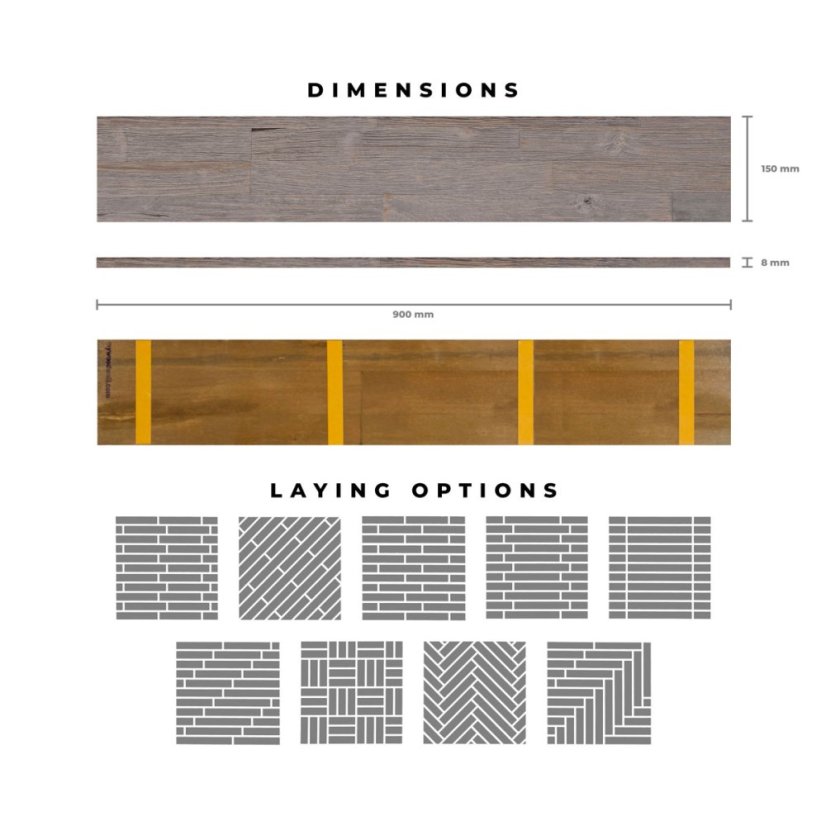 Dřevěné obkladové panely Mywoodwall™ Brushed Grain DRIFTWOOD