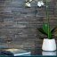 Dřevěné obkladové panely Mywoodwall™ Brushed Grain ANTHRACITE