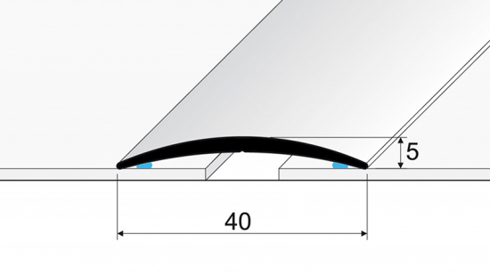 Přechodová lišta oblouček, 4cm šířka, 93cm délka - Barva: 3-13-93022 Šampaň