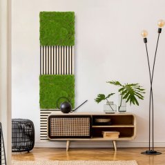 Mechový obkladový panel Jangal Modular Wall Design Moss FOREST GREEN BULK 11111, 520 x 520mm, 0,2704m²