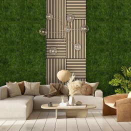 Přírodní mechový obkladový panel Jangal Modular Wall Nature Moss DARK GREEN - 11103